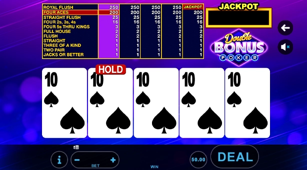 Double Bonus Poker
