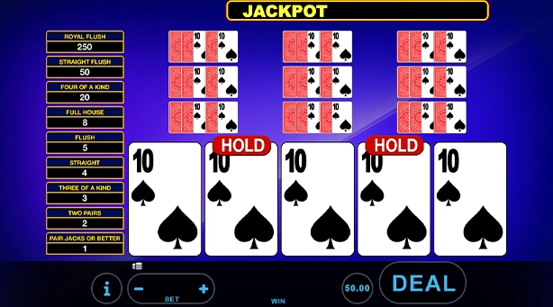 Jacks or better multihand